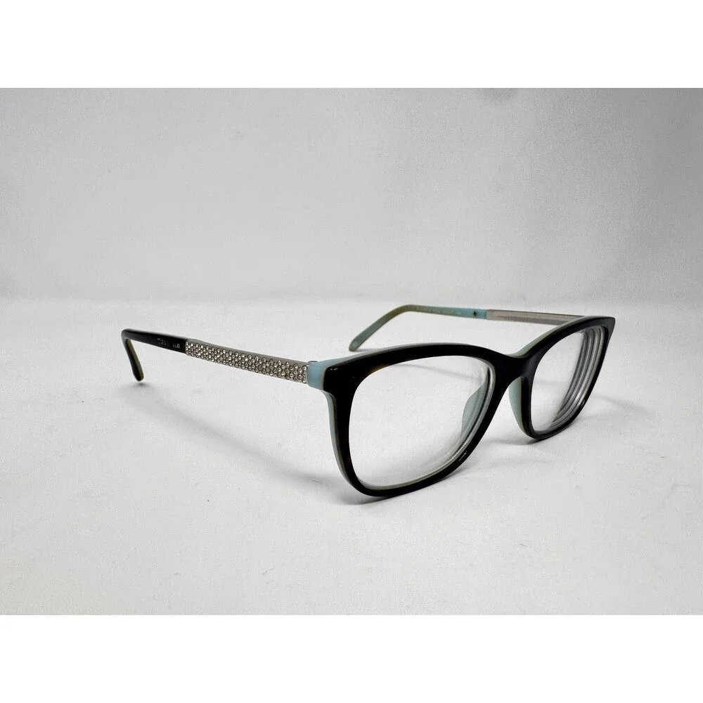 Tiffany & Co TF2150-B 8193/4 Eyeglass Frames 52-17-140 Black Turquoise Italy